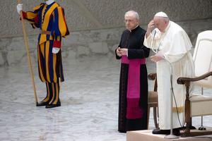 Pope Francis prayed for victims of the earthquake in Turkey and Syria during his general audience on Feb. 8, 2023.