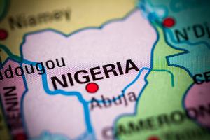 Map of Nigeria.