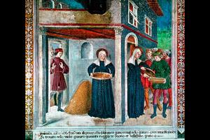 Antoniazzo Romano, “The Miracle of the Grain,” 1468