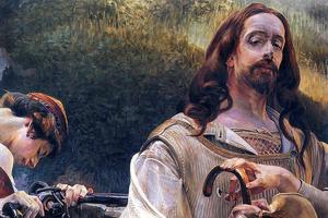 Jacek Malczewski, “Jesus and the Samaritan Woman,” 1910