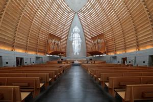 Interior of Cathedral of Christ the Light in Oakland, Calif.