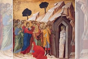 Duccio di Buoninsegna, “The Raising of Lazarus,” ca. 1310-1311
