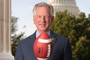 Sen. Tommy Tuberville of Alabama was elected to the U.S. Senate in 2020. He was the head coach of Auburn University's football team from 1999 to 2008.