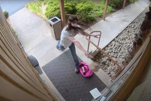 Maeve Nota vandalized St. Louise Catholic Church in Bellevue, Washington, in June 2022.