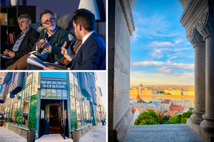 Budapest is now home to noted Christian conservative thinkers like American journalist Rod Dreher, pictured here participating in a discussion at the Mathias Corvinus Collegium. The city is drawing conservative thinkers from across the world in part to draw insights from Prime Minister Viktor Orbán's political approach. Scruton cafés, named for the English conservative philosopher, are a fixture of the intellectual expat scene in the Hungarian capital. 