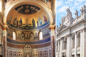 The apse and exterior of Archbasilica of St. John Lateran