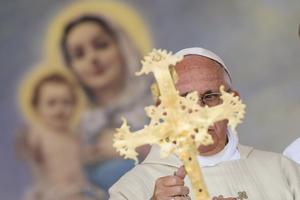 Pope Francis celebrates Mass in Gyumri, Armenia, June 25, 2016.