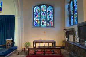 St. Nicholas Chapel inside St. Dunstan's Church under which is the Roper Vault where the head relic of St. Thomas More lies. 