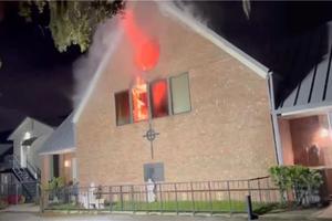 Investigators are looking into what caused a blaze at Incarnation Catholic Church in Orlando, Florida, on Saturday, June 24, 2023.