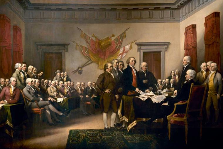 ‘The Declaration of Independence,’ 1819, by John Trumbull 