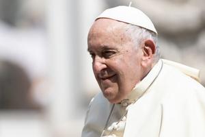 Pope Francis at the general audience in St. Peter's Square on June 28, 2023.