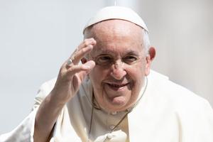Pope Francis at the general audience in St. Peter's Square on June 28, 2023.