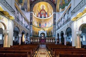 St. Paul’s Melkite Basilica stands in Harissa, Lebanon