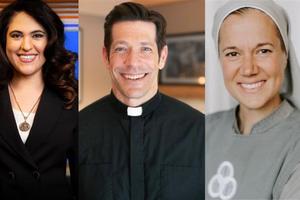 EWTN's Montse Alvarado, Father Mike Schmitz, and Sister Miriam James Heidland are among the featured speakers at the July 2024 National Eucharistic Congress.