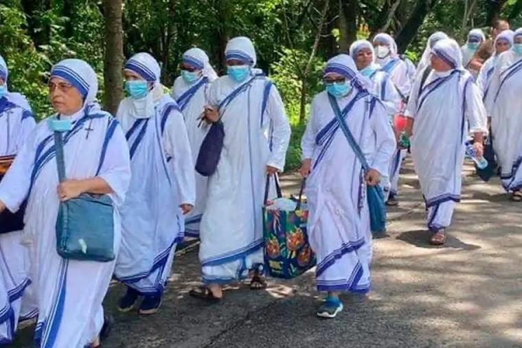 Missionaries of Charity leave Nicaragua on July 6, 2022.