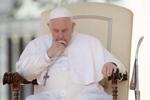 Pope Francis prays June 8, 2022.