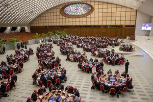 The synod is shown underway on Oct. 4.