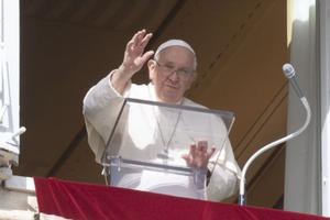 Pope Francis delivers the Sunday Angelus on Nov. 5. 