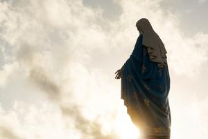 Statue of the Virgin Mary. 