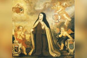 Ana de Lobera y Torres (1545-1621), better known by her religious name Sister Ana de Jesús, helped expand the Discalced Carmelites to France and Belgium. Above, painting in the monastery of the Discalced Carmelites, Brussels, c. 1650