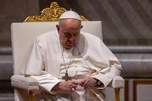 Pope Francis invoke the Virgin Mary as the Queen of Peace and Mother of Mercy at a prayer vigil for peace in St. Peter's Basilica, Friday, Oct. 27.