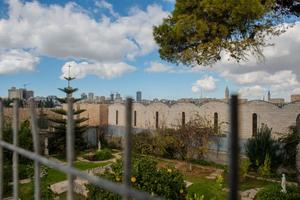 The private garden of the Armenian patriarch of Jerusalem seen from above. The property is close to the Cows’ Garden and it is one of those threatened by the lease deal between the Armenian Patriarchate and the real estate company Xana Gardens.