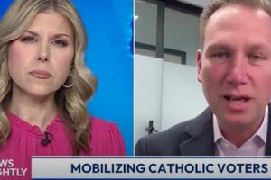 CatholicVote president Brian Burch discusses the upcoming Iowa caucuses with “EWTN News Nightly” host Tracy Sabol on Jan. 9, 2024.