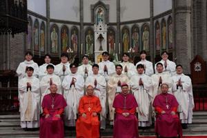 Sixteen new priests were ordained Feb. 1–2, 2024, in Seoul, South Korea.
