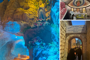 Jordan’s replica of the Our Lady of Lourdes Shrine in France draws the faithful.