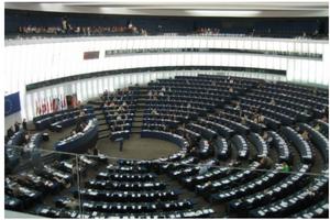 The European Parliament in Strasbourg, France.