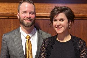 Christopher Ganza (l) and Gabrielle Doran