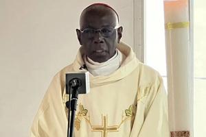 Cardinal Robert Sarah addresses members of the National Episcopal Conference of Cameroon (NECC) on April 9, 2024.