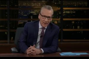 Bill Maher hosting his HBO show, 'Real Time with Bill Maher.'