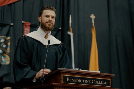 Chiefs&rsquo; Harrison Butker Chides Catholic Leaders in Benedictine College Commencement Address
