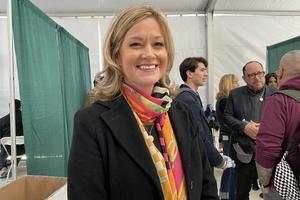 Jeanne Mancini, president of the March for Life, attends the March for Life in Washington, D.C., on Jan. 20, 2023.