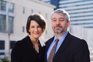 Paul Vaughn with his wife, Bethany.