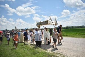 The National Eucharistic Pilgrimage passes southwest of Omaha, Nebraska, on June 21.