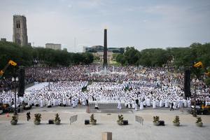 53,000 faithful take part in a Eucharistic procession around the city of Indianapolis during the National Eucharistic Congress.