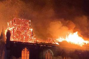 The historic Church of the Immaculate Conception in Saint-Omer, in the Pas-de-Calais department of northern France, was ravaged by arson on the night of September 2.