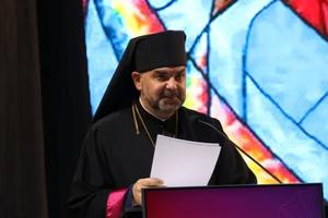 During the Sept. 9, 2024, session of the International Eucharistic Congress in Quito, Ecuador, Bishop Hryhoriy Komar of Sambir, Ukraine, gave his testimony about the horrors of the war in his country.