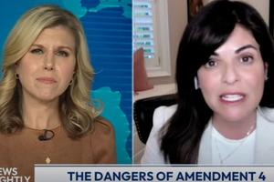 “We want the Florida public to understand that Florida physicians are against Amendment 4 and that’s because it’s dangerous — not just for the babies that will be eliminated after they can feel pain but also for mothers and girls,” said Dr. Grazie Pozo Christie (right) in an interview with “EWTN News Nightly” anchor Tracy Sabol on Sept. 16, 2024.