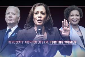 A digital and television ad campaign by Susan B. Anthony Pro-Life America debunks claims by Vice President Kamala Harris and Democrats that Georgia pro-life laws killed two women, Candi Miller, 41, and Amber Thurman, 28.