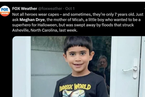 Micah Drye, 7, who lost his life in the floodwaters in Asheville, North Carolina, loved Jesus.