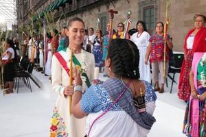 Among the various ceremonies at the inauguration of the first female Mexican president, Claudia Scheinbaum, in the capital city’s Constitution Plaza — commonly known as Zócalo — a group of Indigenous women performed a “sacred ceremony.”
