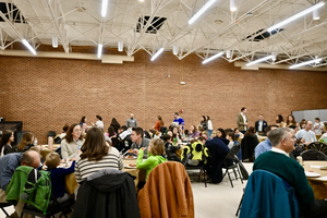 Parish-based Trinity House Community Groups are now active in 25 parishes in nine states, including 12 parishes within the Diocese of Arlington. Each parish pays an annual subscription cost to gain access to the turnkey program (videos, discussion questions, handouts, core team guides). Most of the gatherings take place on Saturday evenings in the parish hall, following the anticipatory Mass, and last 90 minutes. Many of the groups (also called "Heaven in Your Home Gatherings") are 50-70 attendees, but some are as large as 125 or more.