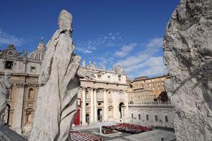 Pope Francis presides over Opening Mass for the Synod of Bishops At St. Peter's Square on October 02, 2024 in Vatican City, Vatican. 