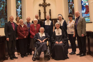 Anglican nuns from Sisterhood of St. Mary (photographed with bishops from the Anglican Church of North America’s Diocese of the Living Word) are among those suing the state of New York for requiring that they cover abortion in their health plans.