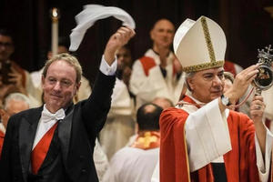 The blood of St. Januarius liquefied on Thursday, Sept. 19, 2024, before a Mass in Naples, Italy, where Archbishop Domenico Battaglia said that the blood of the fourth-century martyr is a powerful reminder that “love is stronger than death.”