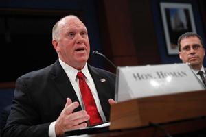 Thomas Homan, shown when he was acting director of U.S. Immigration and Customs Enforcement, testifies before the House Homeland Security Committee’s Border and Marine Security subcommittee on Capitol Hill on May 22, 2018, in Washington. 