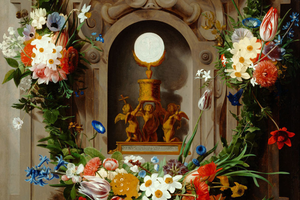 Detail, Jan Anton van der Baren, ‘Eucharist in a Garland’